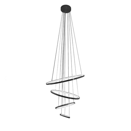 elevenpast Pendant Black Ribbon Metal Light | Gold or Black K-LED-200/BL