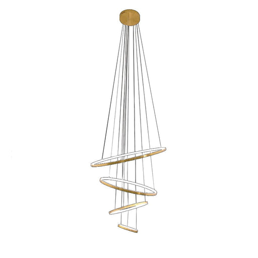 elevenpast Pendant Gold Ribbon Metal Light | Gold or Black K-LED-200/GD
