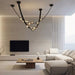 elevenpast Chandelier Orion Belt Glass and Leather LED Chandelier K-LED-2395