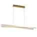 elevenpast LED Pendant Wave Acrylic LED Pendant - Satin Gold K-LED-2424