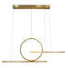 elevenpast Pendant Gold Pendulum LED Pendant Light  in Gold or Black K-LED-300/GD