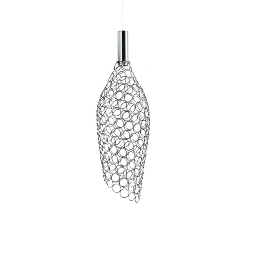 elevenpast pendant light Medium / Chrome Glowtide Metal LED Pendant in Medium and Large Gold | Chrome | Black K-LED-405/CH