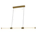 elevenpast pendant light Golden Linear LED Modern Pendant Light – 120cm Tube Bar Suspension K-LED-500/GD