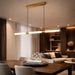 elevenpast pendant light Golden Linear LED Modern Pendant Light – 120cm Tube Bar Suspension K-LED-500/GD