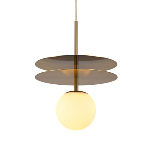 elevenpast Pendant Golden Metal Double Disc Pendant Light K-LED-55/2