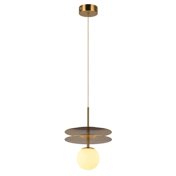 elevenpast Pendant Golden Metal Double Disc Pendant Light K-LED-55/2