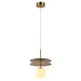 elevenpast Pendant Golden Metal Double Disc Pendant Light K-LED-55/2