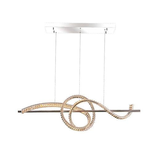 elevenpast Chandeliers Symphony LED Crystal and Metal Chandelier Light Chrome K-LED-89315