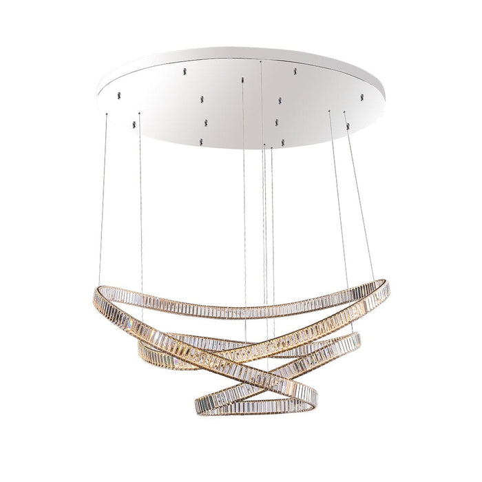 elevenpast Chandeliers Carousel LED Crystal and Metal Chandelier Light Chrome K-LED-89316