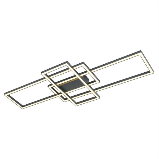 elevenpast Ceiling Light Black Enigma LED Ceiling Light Fitting in Gold or Black K-LED-9012/BL