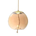 elevenpast lighting Gold/Amber Orb LED Pendant Light Amber | Smoke | Blue K-LED-9966C/AB