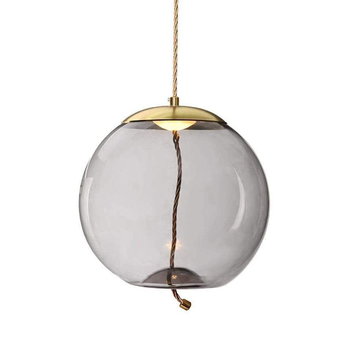 elevenpast lighting Gold/Smoke Orb LED Pendant Light Amber | Smoke | Blue K-LED-9966C/SM