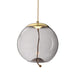 elevenpast lighting Gold/Smoke Orb LED Pendant Light Amber | Smoke | Blue K-LED-9966C/SM