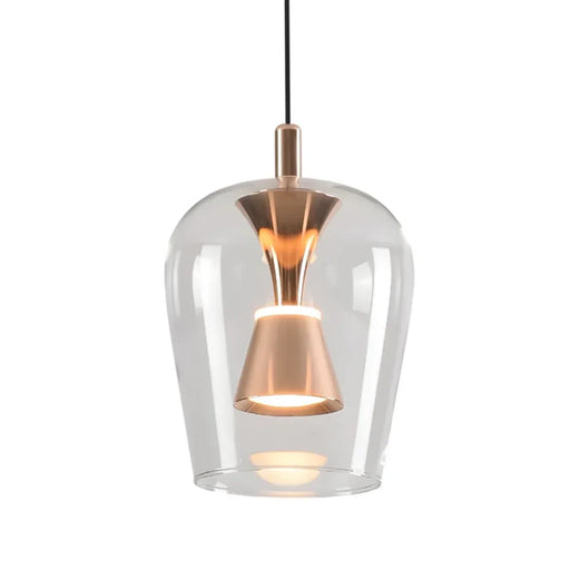 elevenpast pendant light Auric Clear Glass Golden LED Pendant Light K-LED-CC2-1/GD