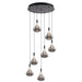 elevenpast pendant light Grape Drop 7 Light Smoke Glass LED Pendant Cluster K-LED-CC4-7/SM
