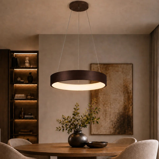 elevenpast LED Halo Ring Pendant Light 60cm Brushed Coffee K-LED3380-60/BC