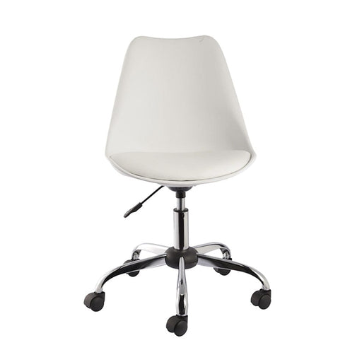 elevenpast White Eames Chrome Office Chair K1192
