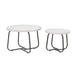elevenpast Coffee Table White Kara Coffee Table Set in White | Brown KaraCoffeeTableSetWhite