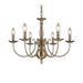 elevenpast Chandeliers Sherry Metal Chandelier Light Antique Bronze KAV9518/6P