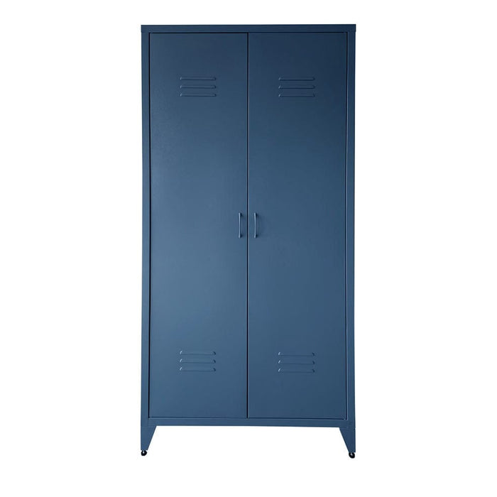 elevenpast Saxe Blue The Wardrobe Metal Cabinet | 5 Colours KEDFWRBL