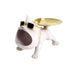 elevenpast White Cool Dog Big Mouth and Gold Plate Figure KJ132B