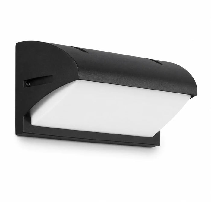 elevenpast Black Coastal Curved LED Outdoor Wall Light – Warm White KLB-LED-290