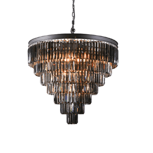 elevenpast Black Palace Crystal Chandelier Light Gold | Black KLCH-6515/13-BL