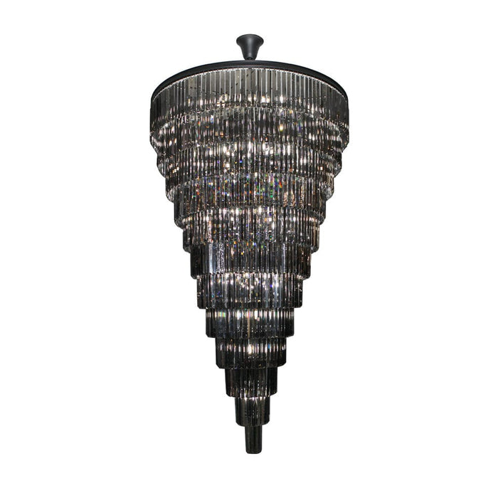 elevenpast Chandelier Charcoal Grey Candice Crystal Chandelier Gold | Grey KLCH-6515/34-BL