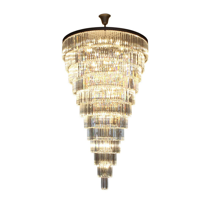 elevenpast Chandelier Satin Gold Candice Crystal Chandelier Gold | Grey KLCH-6515/34-SG
