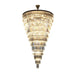 elevenpast Chandelier Satin Gold Candice Crystal Chandelier Gold | Grey KLCH-6515/34-SG