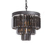 elevenpast Black Small Palace Smoke or Clear Crystal Chandelier KLCH-6515/4-BL