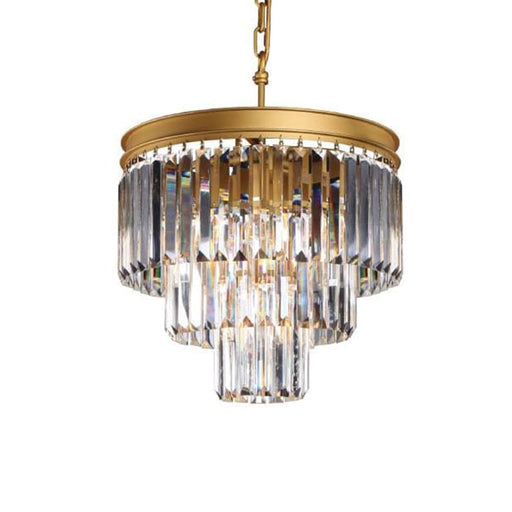 elevenpast Gold Small Palace Smoke or Clear Crystal Chandelier KLCH-6515/4-SG