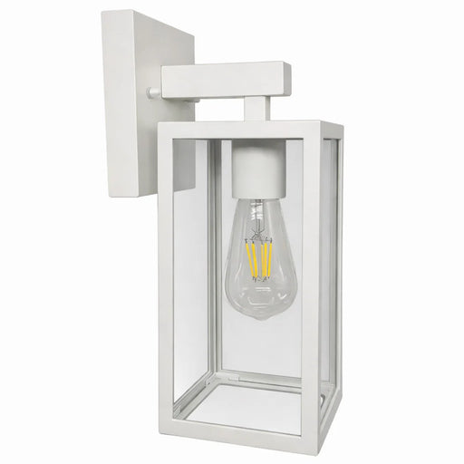 elevenpast Wall light White Modern Outdoor Lantern Wall Light –Porch Light Black| White | Bronze Trim KLG-3200/WH