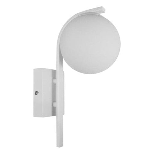 elevenpast Wall light White Curved Wall Light Glass Ball | Gold | Black | White KLW-735/WH