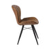 elevenpast Kitchen & Dining Room Chairs Tan Shell Back Buffalo Leather Dining Chair KV158