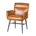elevenpast Kitchen & Dining Room Chairs Tan Buffalo Leather Dining Armchair KV348