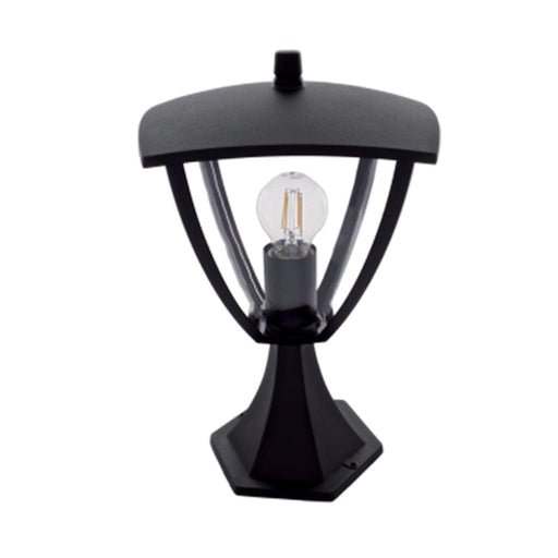 elevenpast Wall Light Verona Pillar Lantern – Black L052 BLACK 6007226064445