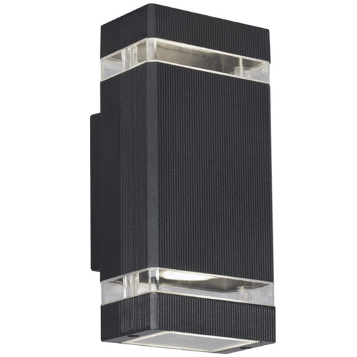 elevenpast Outdoor Block Halfway Wall Light L124 BLACK