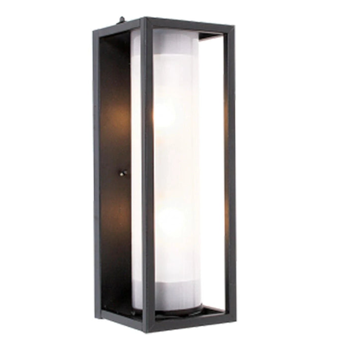 elevenpast up facing lantern Luno Box Outdoor Wall Lantern L255 BLACK 6007226045420