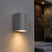 elevenpast Down Facing Outdoor/Bathroom Wall Light - Grey L365 GREY 6007226080254