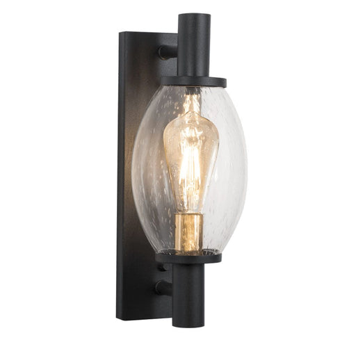elevenpast Outdoor Light Boltovo Outdoor Lantern with Speckled Glass L522 BLACK 6007226080704