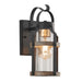elevenpast Outdoor Light Belle Reve Outdoor Lantern Light with Speckled Glass L525 BLACK 6007226080735