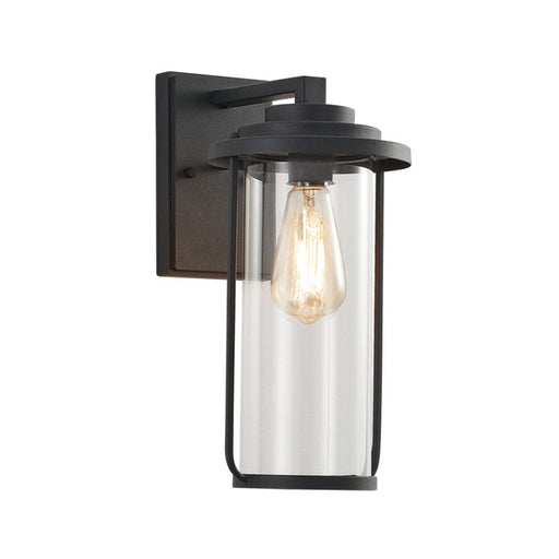 elevenpast Outdoor Light Elliott Outdoor Lantern Light with Clear Glass L532 BLACK 6007226080896