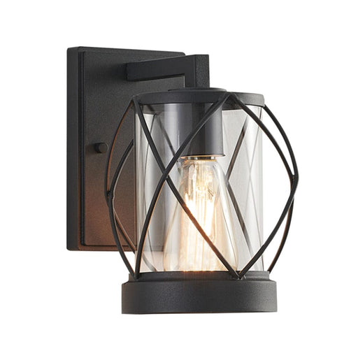 elevenpast Outdoor Light Teddington Outdoor Lantern Light with Clear Glass L533 BLACK 6007226080902