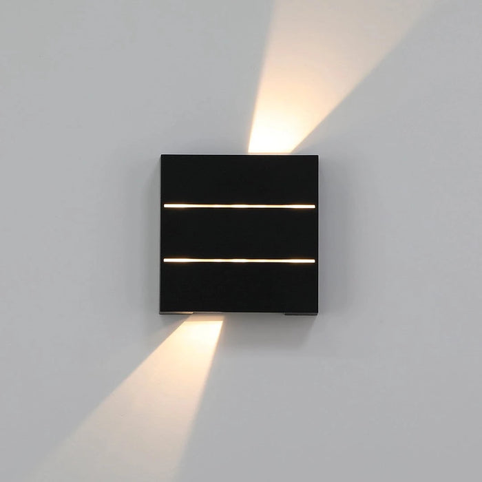 elevenpast LED wall light Mini Apex Square LED Wall Light - Adjustable Beam L619 BLACK 6007226088984