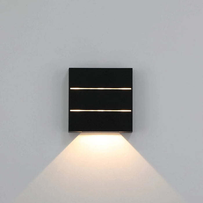 elevenpast LED wall light Mini Apex Square LED Wall Light - Adjustable Beam L619 BLACK 6007226088984