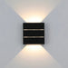 elevenpast LED wall light Mini Apex Square LED Wall Light - Adjustable Beam L619 BLACK 6007226088984