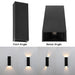 elevenpast LED wall light Shapiro Up and Down LED Wall Light - Black L620 BLACK 6007226088991