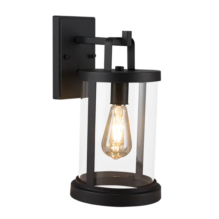 elevenpast outdoor wall light Gabriel Metal and Glass Outdoor Wall Light - Black L623 BLACK 6007226089332