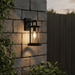 elevenpast outdoor wall light Gabriel Metal and Glass Outdoor Wall Light - Black L623 BLACK 6007226089332